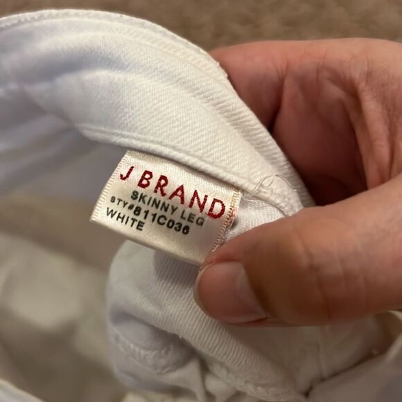 J brand white skinny jeans 27 - Picture 6 of 9